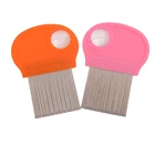 Best Quality remove flea stainless steel needle pet 100% Effective Anti nit free terminator metal rat tail lice comb