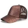 33 Colors Ponytail Baseball Cap Summer Outdoor Women Glitter Mesh Hat