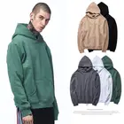 XXXXL oversize thick material pure color pullover hoodie