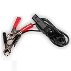 Alligator Clip Connector with Black Fused 2-Pin Universal (SAE) Quick Connect Plug