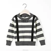 Cheap Price Stripe Boys Bow Tie Pullover overalls children knit sweater clothing websites