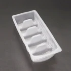 Custom plastic 5 compartment dumpling container packaging frozen food