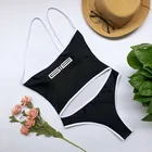 FEIBUSHI New Arrival One Piece Sexy Open Swimwear Thong For Mature Women Bikini Swimsuits