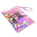 Pouch Holographic Bag Sedex Bsi Iridescent Wristlet Holographic Cosmetic Bag Pouch
