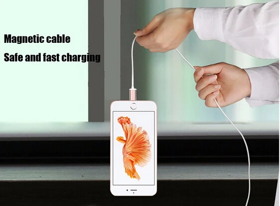 Nylon Braided Charger Cable USB for Iphone Android Magnetic USB Micro Charging Cable - ANKUX.COM