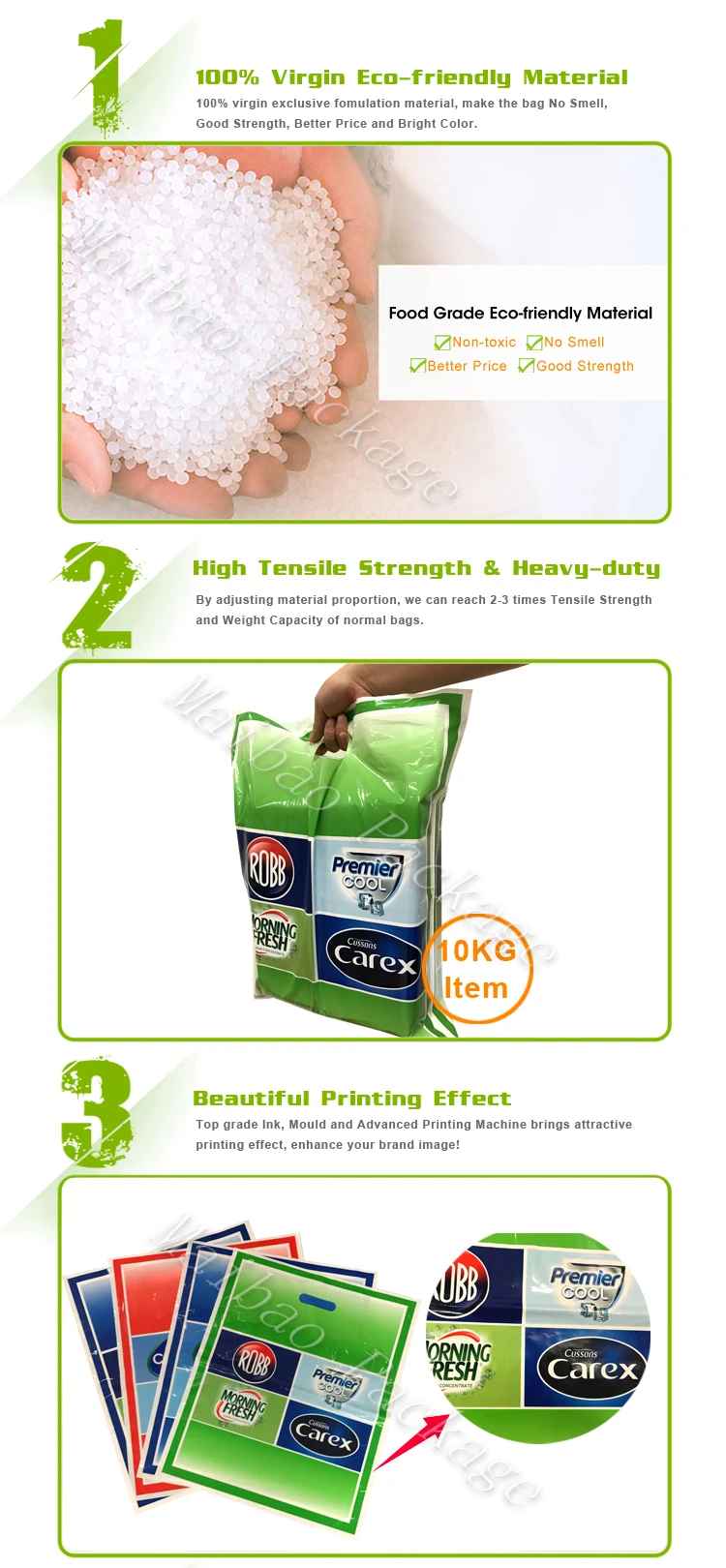 plastic bags with own logo