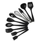 Wholesale Easy Clean Cooking Tool Set 10 Pieces Set Silicone Kitchen Utensil Set