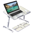 Portable universal laptop table monitor notebook stand wood laptop stand sit-stand desk adjustable bed tray