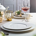 Wedding Porcelain Dishes Restaurant Hotel Ceramic Dinner Plate