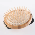 Wooden Bristle Detangler Massage Custom Wood Comb Bamboo Babies Hair Brush for Toddlers and Kids