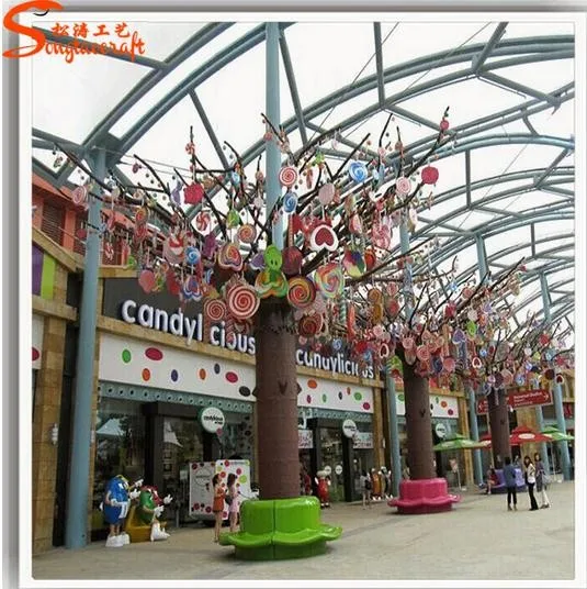 best selling product new decorative China supplier outdoors garden artificial large candy tree for sale