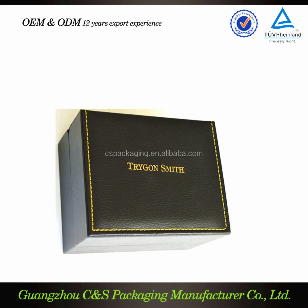 exquisite storage box stitching around pu stable logo print