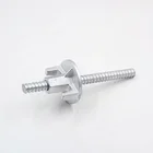 WRK Scaffolding Concrete Formwork Round Butterfly Tie Rod Wing Nut Bright zinc