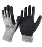NMSAFETY orange 13 gauge nylon liner double coating foam latex super soft safety glove