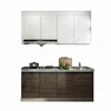 Customized modern melamine faced chipboard kitchen cabinet design lacquer door