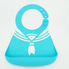Custom pattern printing silicone baby bib baby bibs