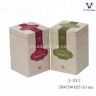 2020 New China Manufacture Product Popular Square Shape Tea Packaging Tin Box