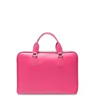 waterproof 19 inches Pink PU portable Laptop bag