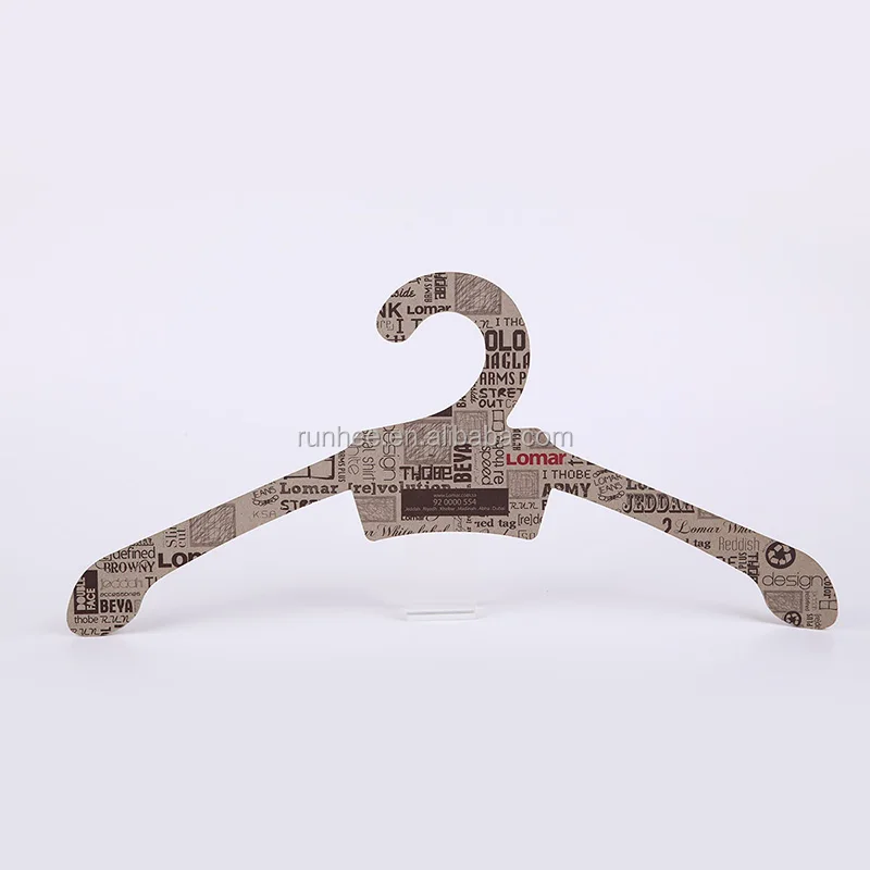 43cm Cardboard Clothes Hanger Kraft Cardboard Hanger With 2.5-5mm Thickness