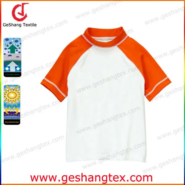 UV50+ boys short sleeve swim kids