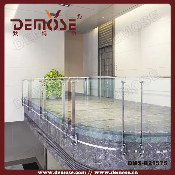 glass handicap stair guard rails for safety