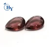 Wuzhou machine cut decorative rhodolite good quality pear glass gems wholesale