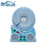CM01 Mini Rechargeable Fan Portable Bluetooth Speaker with FM Radio