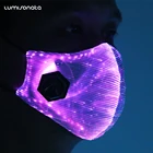 2018 new design light up colorful beauty led light party mask for halloween