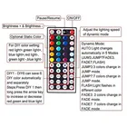 2-in-1 4 Pin Dimming Dimmer Brightness Flash Mode Control Options for RGB LED Tape Light 12V DC LEDs Rope Lighting