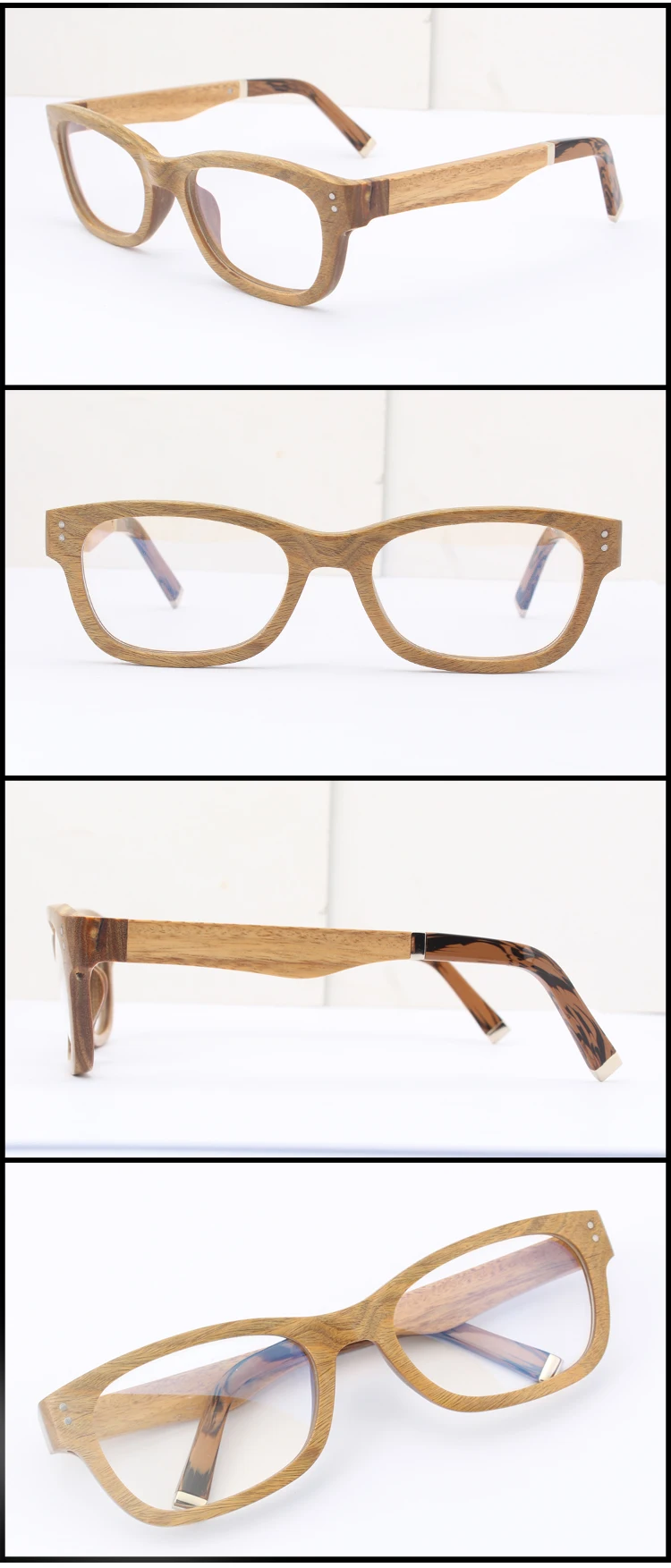 2015 Fashionable Wood Frame Glasses Wholesale in China Factory FW941