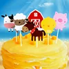 Party Supplies Cupcake Topper Farm Zoo Animal Cupcake Appetizer Decorations Toppers Picks, Themed Party Decoration 6 Counting