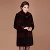 Winter warm and beautiful genuine mink fur coat for women