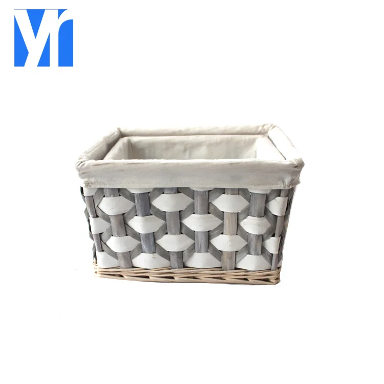 yrmt eco friendly grey wood chip storage basket wholesale