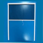 PVC frame Rolling fly screen windows with mosquito net