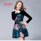 New design clothing manufacturers woven knee length office dresses women and casual dress