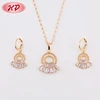 Super Quality Fashion Fancy 2 Gram Gold Jewelry Necklace interchangeable Earring Set