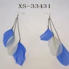 Fashion Earring Earrings Fashion Charming Feather Earring Acrylic Charm Chain Earring