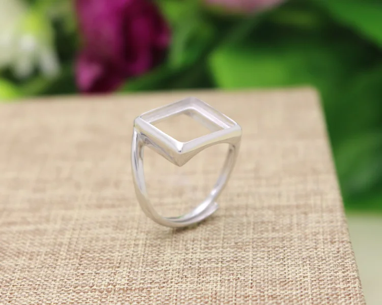 Handmade 925 Sterling Silver Blank Cabochon Ring Base Setting Women