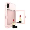 2018 new arrivals mobile accessories mirror phone case used in makeup for iphone x luxury case with card slots
