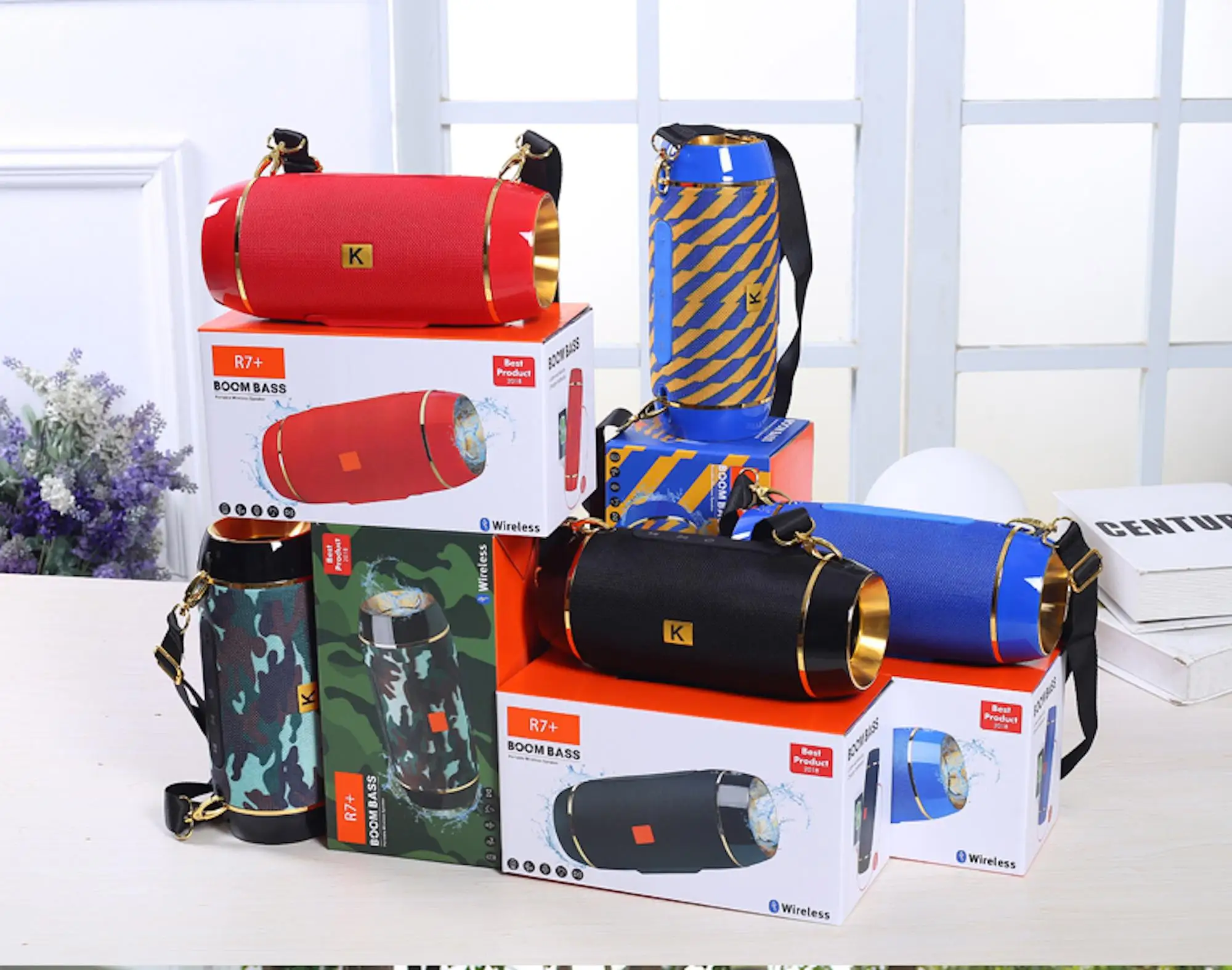 2*8W Big Sound 1800mA Big Battery Bluetooth Speaker Karaoke Audio with FM Radio SD TF Card Aux USB Port - ANKUX.COM