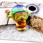 Wholesale cheap PU foam kawaii squishy slow rising soft scented rainbow sheep animal toys for kids.
