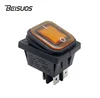 Ready to Ship In Stock Fast Dispatch With lamp Waterproof 4 pin ON OFF Sealed Rocker Switch DPDT IP65 VDE CUL KC CQC certificat
