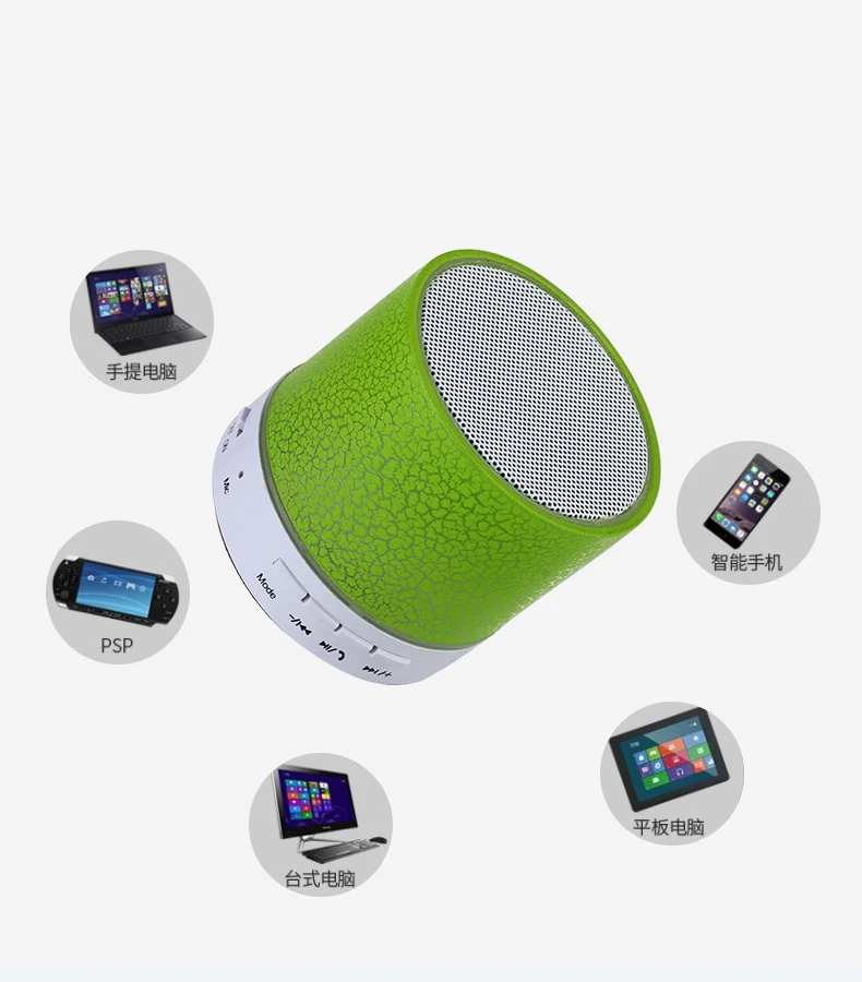 Wholesale portable subwoofer S10 Wireless Speaker car handsfree mini blue tooth loud speaker with led light - ANKUX.COM