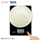 Amazon hot sale 5kg 11lb glass electronic food weight/weighing digital kitchen scale