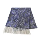 BLUE PHOENIX 100% wool fashion custom double side printed paisley warm scarf