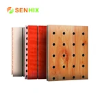 Environmental wooden sound absorbing acoustic diffusion wall panel for hotel