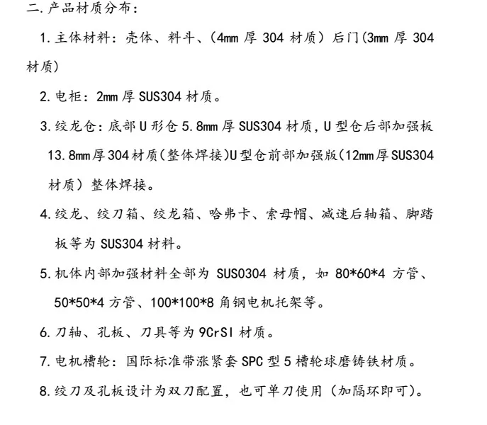 OULENO Export type stainless steel high quality meat grinder sausage casing