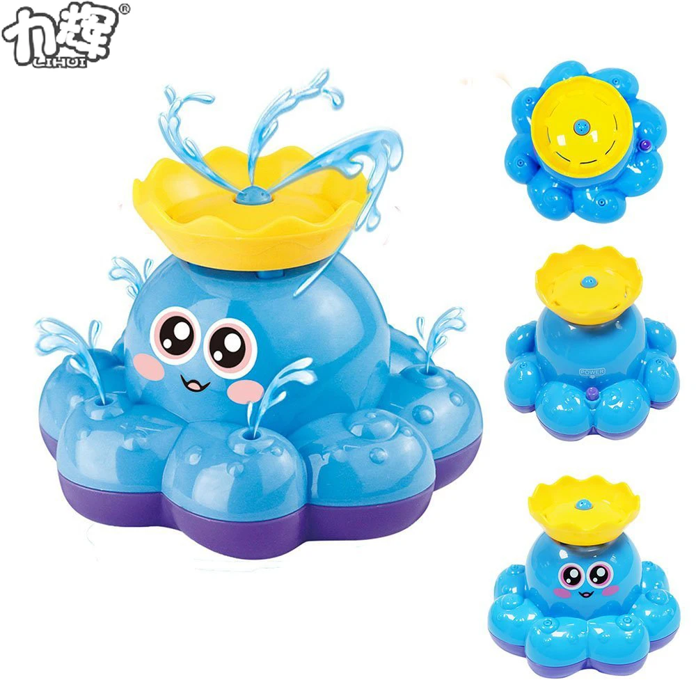 Spray Water Toy Octopus Unique Baby Bath Toys For 18 Months Old Boys Spray Water Toy Octopus Unique Baby Bath Toys For 18 Months Old Boys