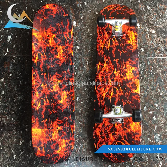 Best selling quality long duration time kid chinese maple skateboard decks maple long complete board for sale