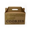 PGBSL020 Wholesale Custom Printed Bulk Cheap Brown Kraft Paper Cardboard Gift Packaging Gable Boxes with Handle